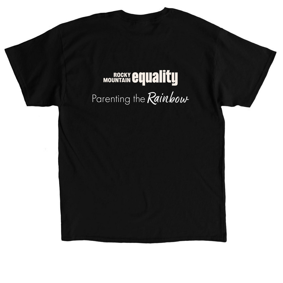 Protect Trans Kids&nbsp;Black T-Shirt, a Black Classic Unisex Tee (back-view)