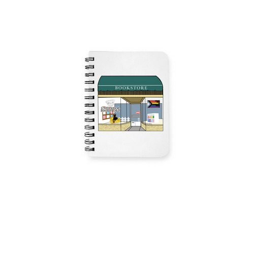 Underdog Bookstore - Notebook, a White Spiral Notebook