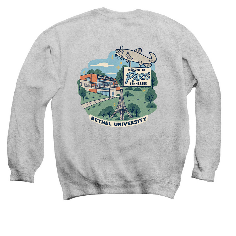 Home away from home&nbsp;, a Sport Grey Crewneck Sweatshirt (back-view)