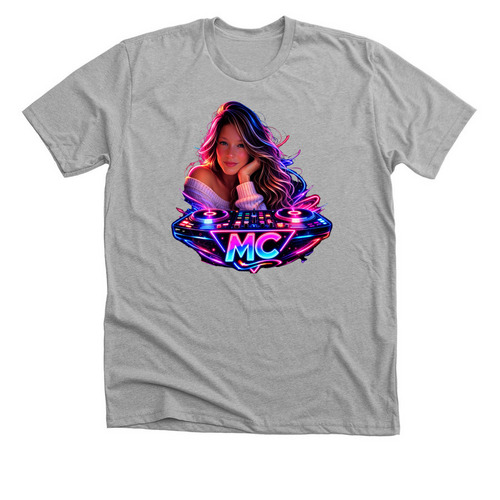 MC&nbsp;, a Athletic Heather Premium Unisex Tee