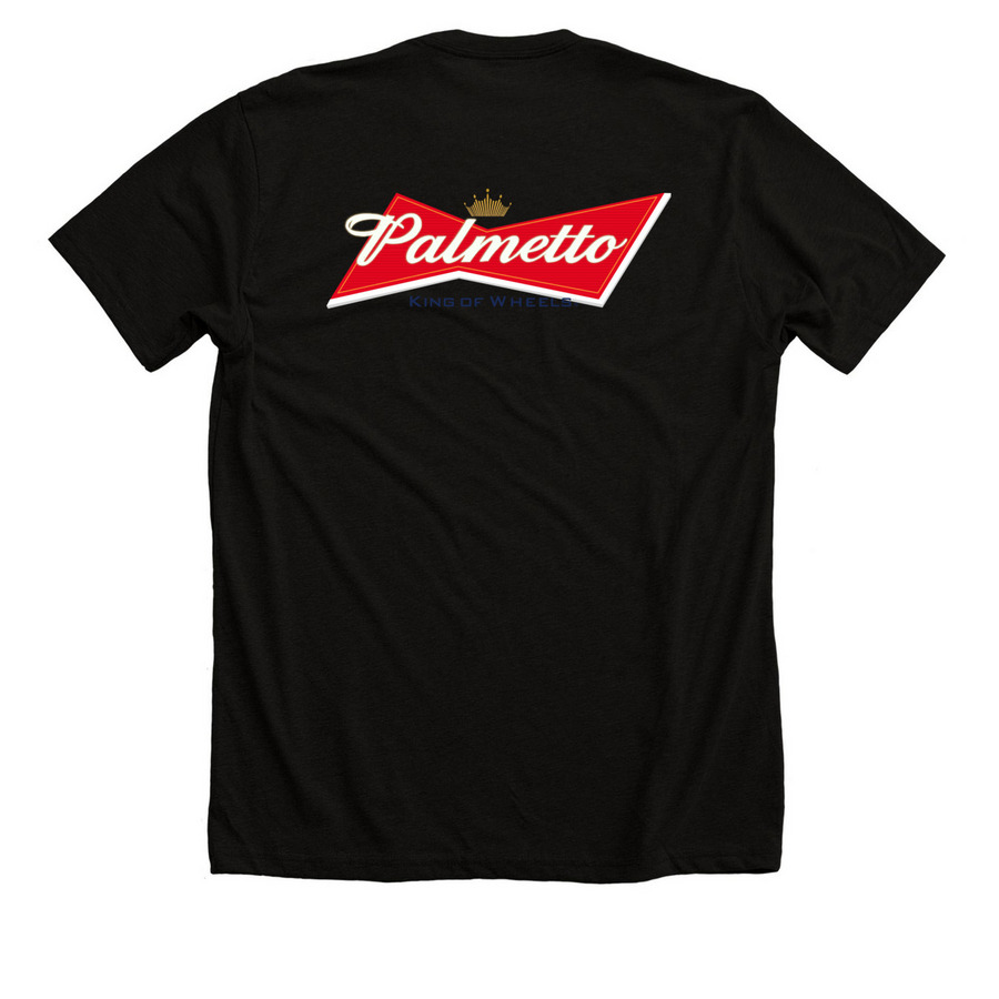 King Of Wheels 1&nbsp;, a Solid Black Blend Premium Unisex Tee (back-view)