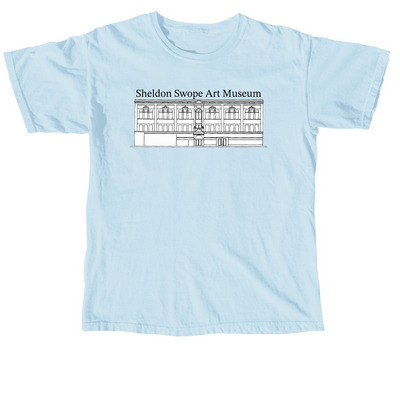 Retro Letterhead, a Chambray Comfort Colors Unisex Tee
