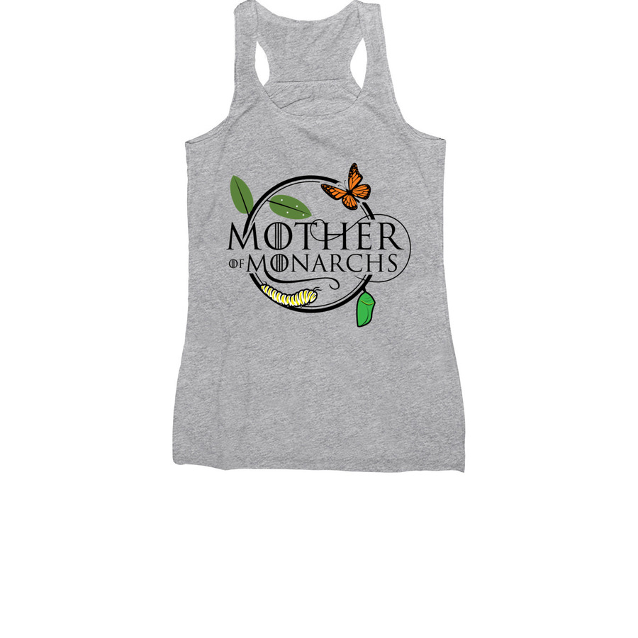 Mother of Monarchs Butterfly Life Cycle tees&nbsp;, a Athletic Heather Women's Racerback