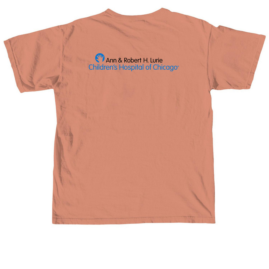 Cheeto the Pufferfish, a Terracotta Comfort Colors Unisex Tee (back-view)