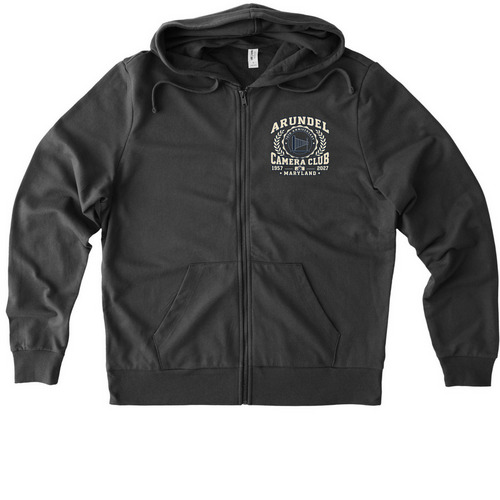 Arundel Camera Club Anniversary Evolution, a Terrain Grey Allmade Organic French Terry Zip Up Hoodie