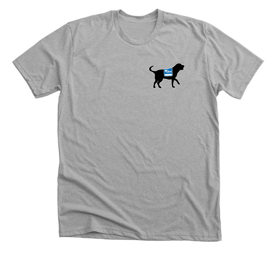 Duo Dog Shirt, a Athletic Heather Premium Unisex Tee