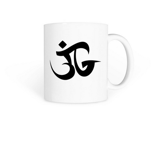 JG OM Mug, a White Coffee Mug
