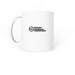 Mug with logo, a White Coffee Mug (back-view)