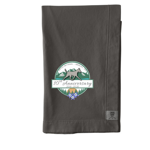 10th Anniversary Blanket, a Pepper Comfort Colors Blanket