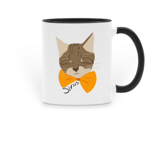 Sirius Mug, a Black Two-Tone Ceramic Mug