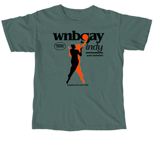 WNBGay Indy, a Blue Spruce Comfort Colors Unisex Tee