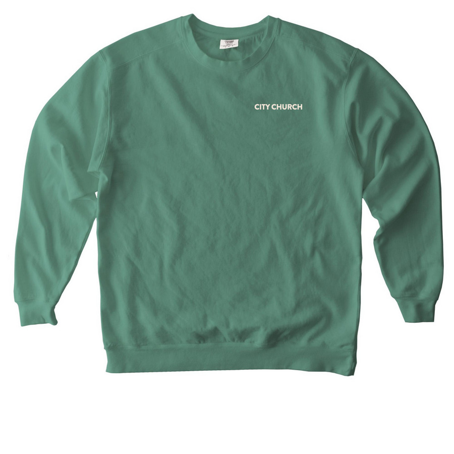 '26 Fall Merch Crewneck, a Light Green Comfort Colors Crewneck Sweatshirt