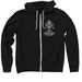 Wi Bugs, a Black Zip Up Hoodie