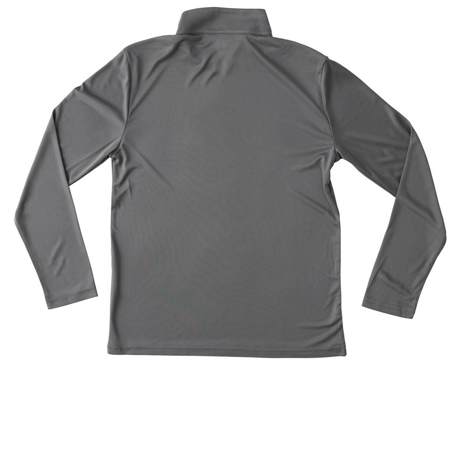 Libby's Friends Golf Tournament, a Grey Concrete Youth Performance Quarter Zip Pullover (back-view)