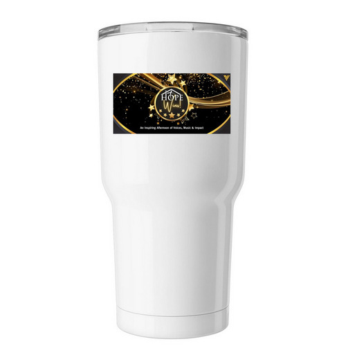 Hope Wins on the Go!, a White Insulated Tumbler