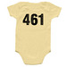 Baby face, a Banana Infant Onesie (back-view)