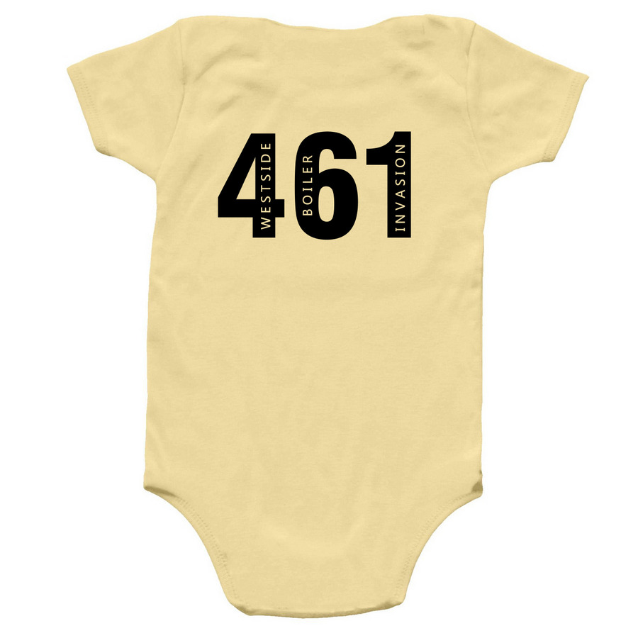 Baby face, a Banana Infant Onesie (back-view)