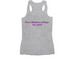 Great Day to Crochet., a Athletic Heather Women's Racerback (back-view)