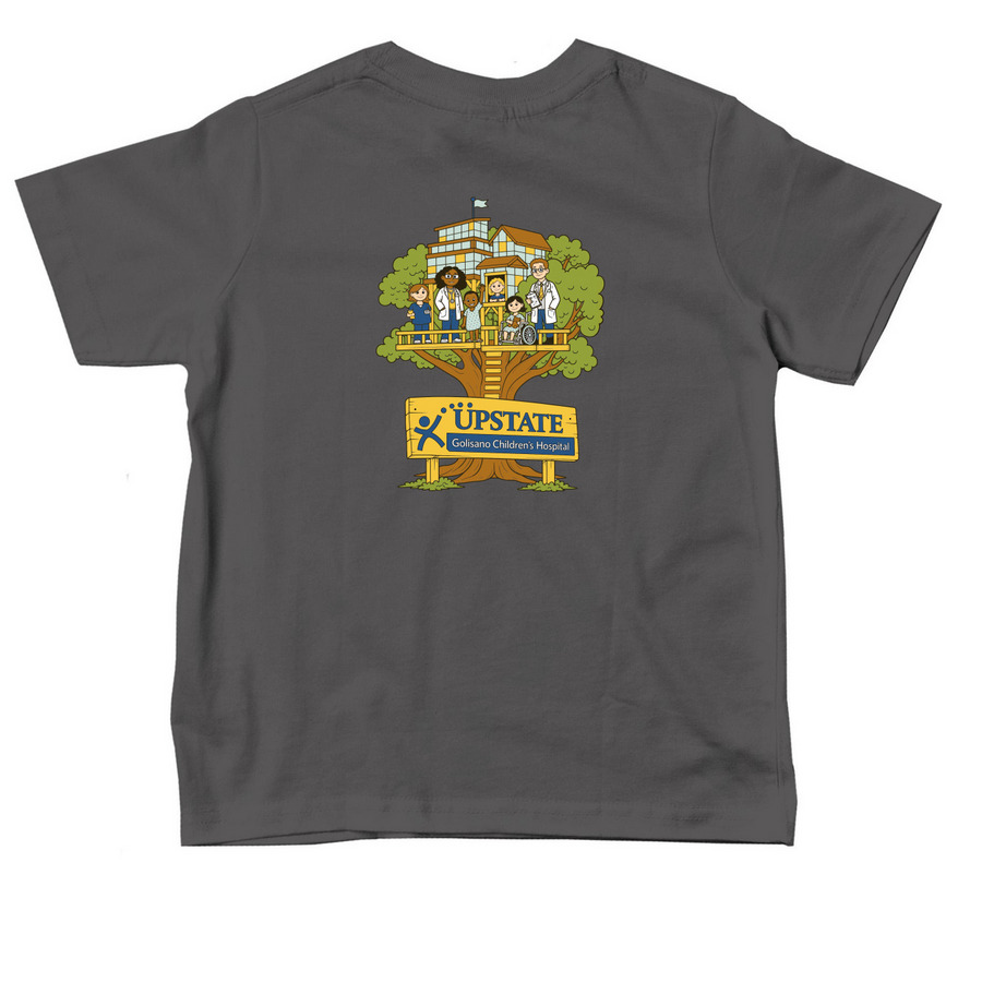 UGCH Toddler Tees, a Charcoal Toddler Tee (back-view)
