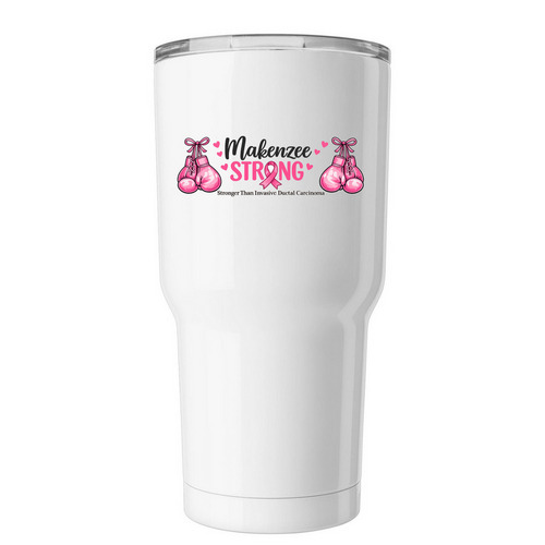 Makenzee Strong 30oz Tumbler, a White Insulated Tumbler