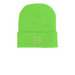 Thoughtful Thread Beanie, a Neon Green Printed Cuffed Beanie