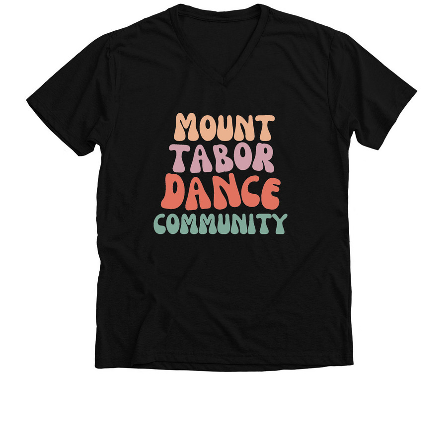 Groovin?, a Solid Black Blend Premium V-Neck Tee