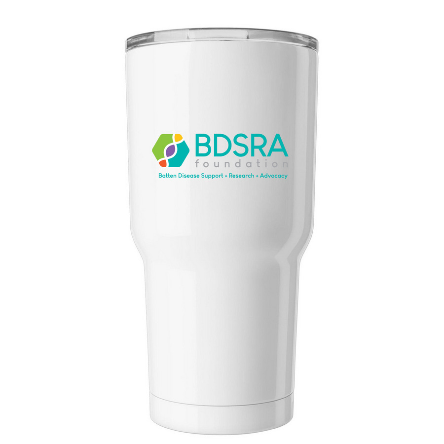 Bring BDSRA with you, a White Insulated Tumbler