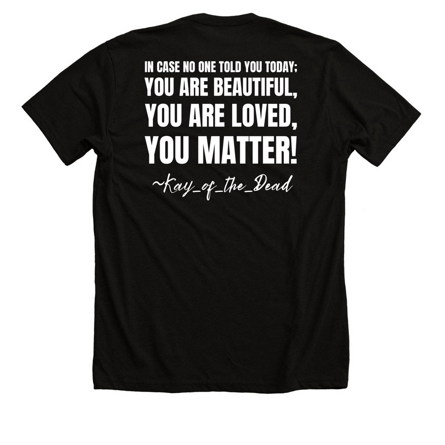 Birthday AFSP Fundraiser 2026, a Solid Black Blend Premium Unisex Tee (back-view)