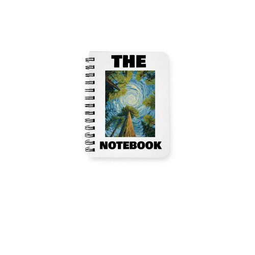 The Notebook (Forest Artwork Edition), a White Spiral Notebook