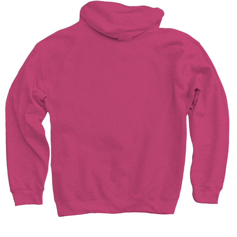 Caffeinated & Critical, a Heliconia Pullover Hoodie (back-view)