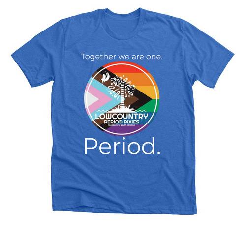 Lowcountry Period Pixies Pride, a Heather True Royal Premium Unisex Tee
