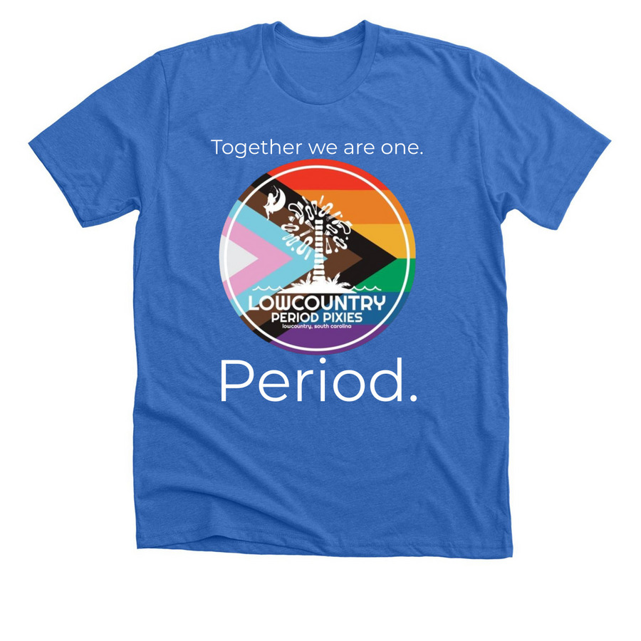 Lowcountry Period Pixies Pride, a Heather True Royal Premium Unisex Tee