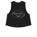 Greyson?s Grind, a Solid Black Blend Women?s Cropped Racerback Tank