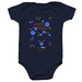 Blueberries Don't Pick Themselves - Baby, a Navy Infant Onesie