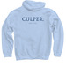 Culper Spy Ring, a Light Blue Pullover Hoodie (back-view)