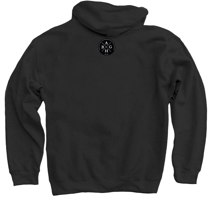 Melanin in Medicine., a Black Pullover Hoodie (back-view)