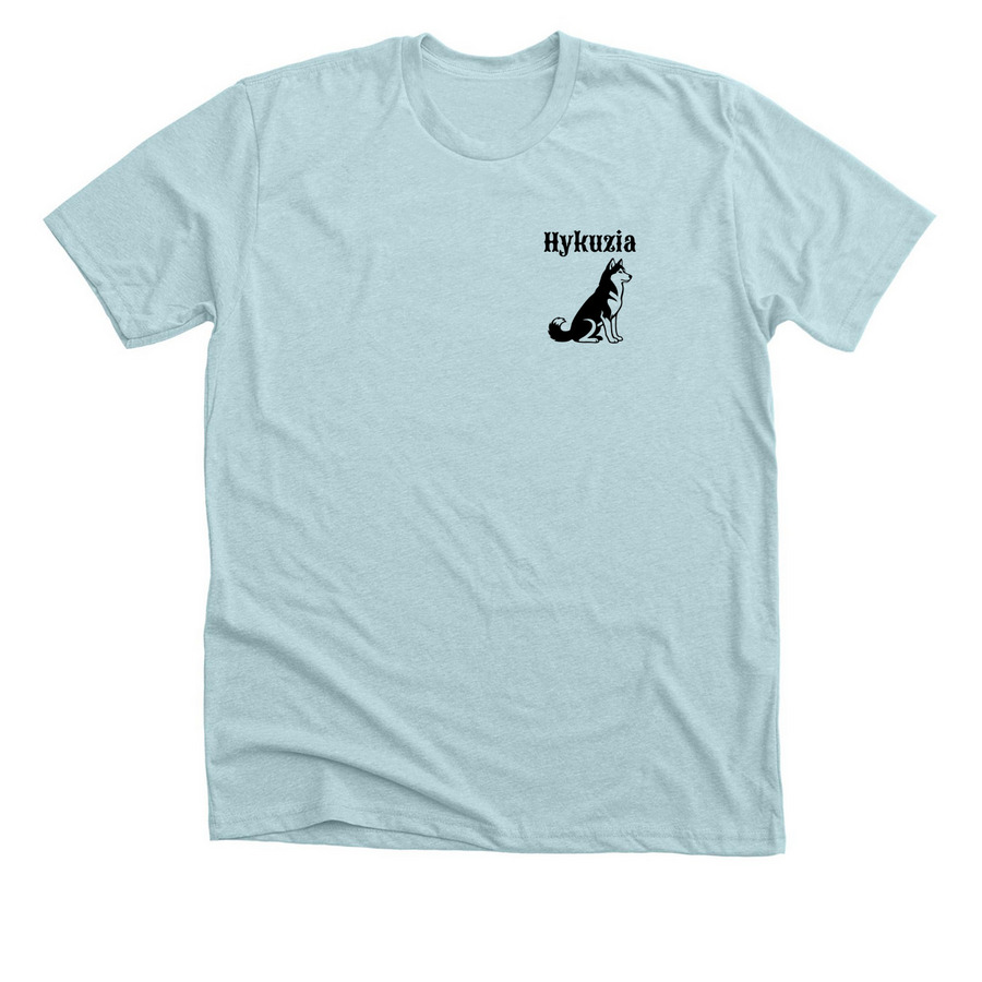 Hykuzia: Yuka (Light ver.), a Heather Ice Blue Premium Unisex Tee