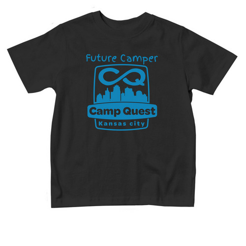 CQKC Future Camper Toddler Shirt, a Black Toddler Tee