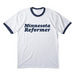 Reformer (navy), a White/ Navy Cotton Ringer Tee