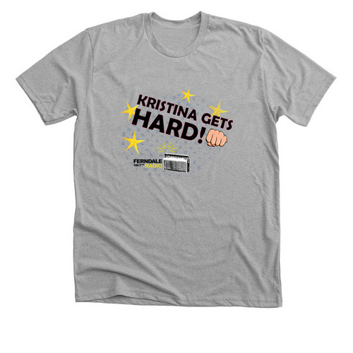 Ferndale Radio - Kristina Gets Hard, a Athletic Heather Premium Unisex Tee