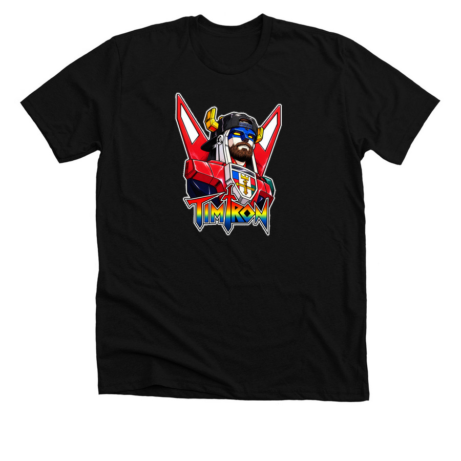 TimTron 2, a Solid Black Blend Premium Unisex Tee