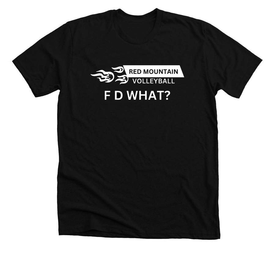 Red Mountain Volleyball&nbsp;, a Solid Black Blend Premium Unisex Tee