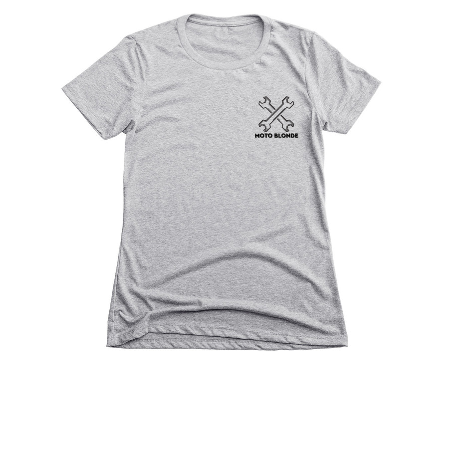 Wrench & Ride, a Dark Heather Grey Women's Slim Fit Tee