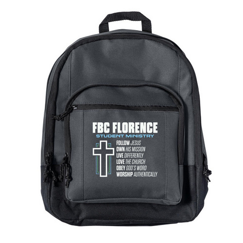 FBCF Students Backpack, a Dark Charcoal Everyday Backpack