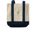 ? Pied Piper Ice Cream Tote, a Natural/Navy Two-Tone Grocery Tote Bag