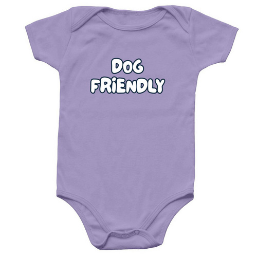 Dog Friendly - Infant, a Lavender Infant Onesie