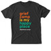 Grief Camp is My Happy Place, a Vintage Black Triblend Unisex Tee