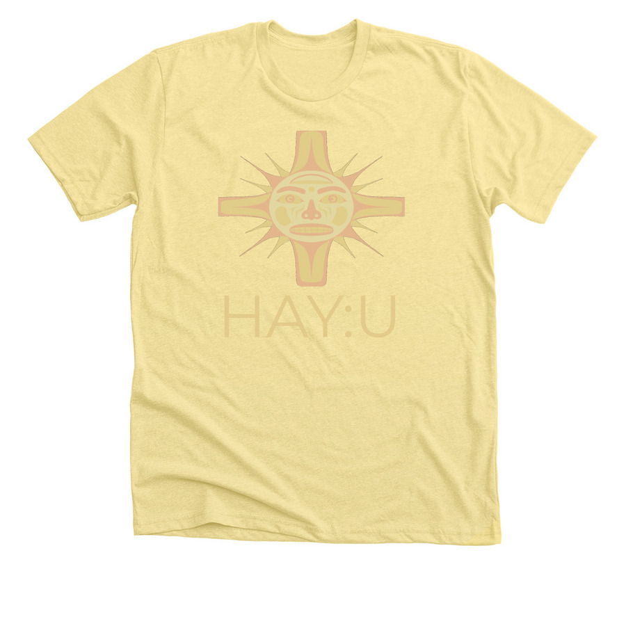 Shine, a Heather Yellow Gold Premium Unisex Tee