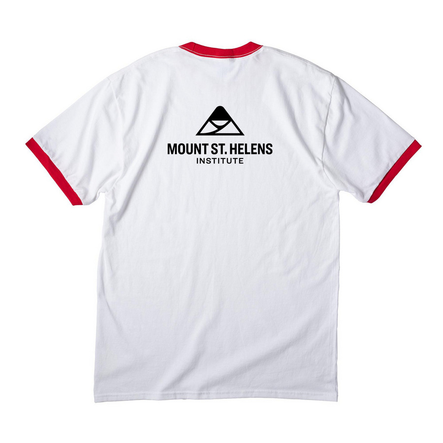It's a Blast!, a White/ Red Cotton Ringer Tee (back-view)