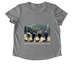 Earn it!, a Aluminum Grey Allmade Eco Triblend Women?s Scoop Neck Tee (back-view)